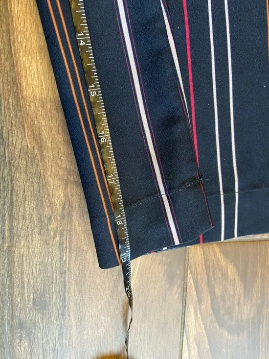 Frank + Oak Navy Striped V-Neck Wide-Leg Jumpsuit - Picture 7 of 10